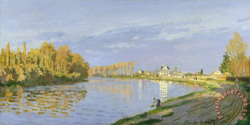 Claude Monet The Seine at Bougival Art Painting