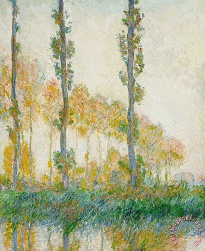 The Three Trees painting - Claude Monet The Three Trees Art Print
