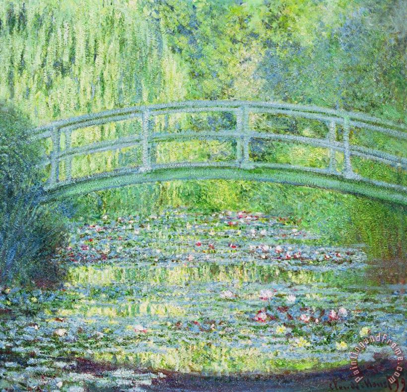 Claude Monet The Waterlily Pond with the Japanese Bridge Art Print