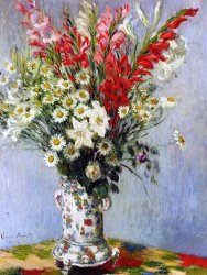 Claude Monet Vase of Flowers
