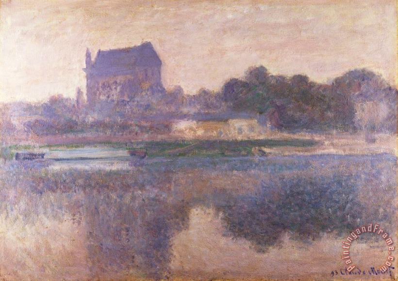 Claude Monet Vernon Church in Fog Art Painting
