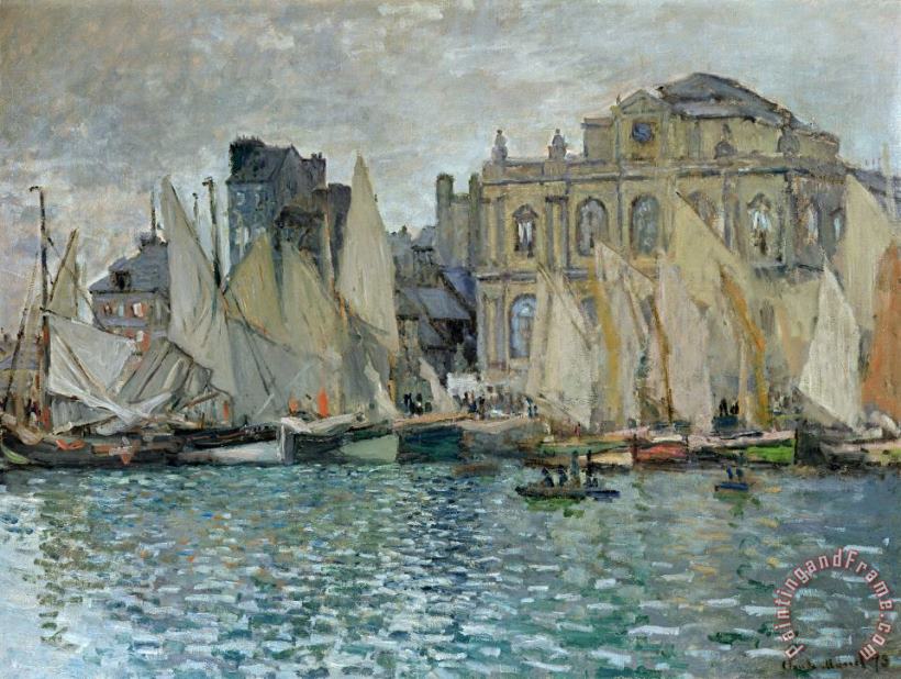 View of Le Havre painting - Claude Monet View of Le Havre Art Print
