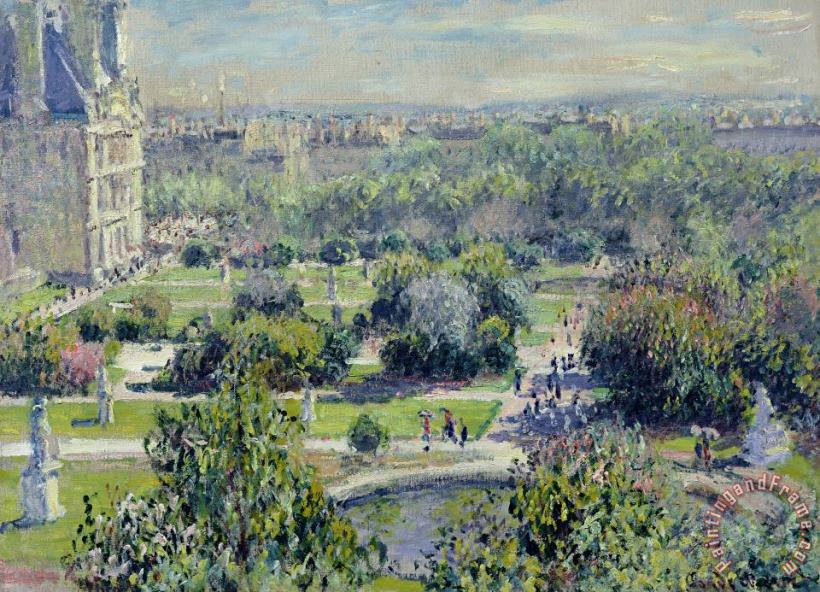 Claude Monet View of the Tuileries Gardens Art Painting