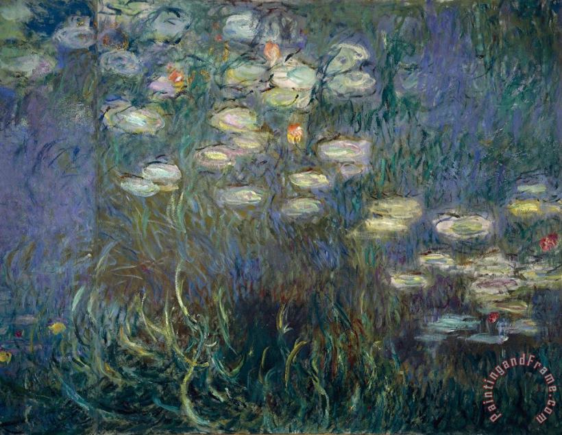 Water Lilies painting - Claude Monet Water Lilies Art Print