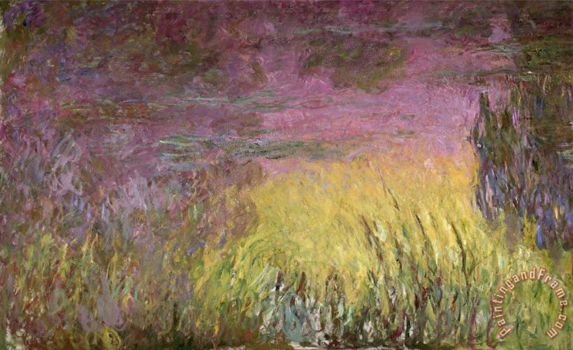 Claude Monet Waterlilies at Sunset Art Print