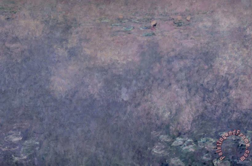 Claude Monet Waterlilies Two Weeping Willows Art Painting