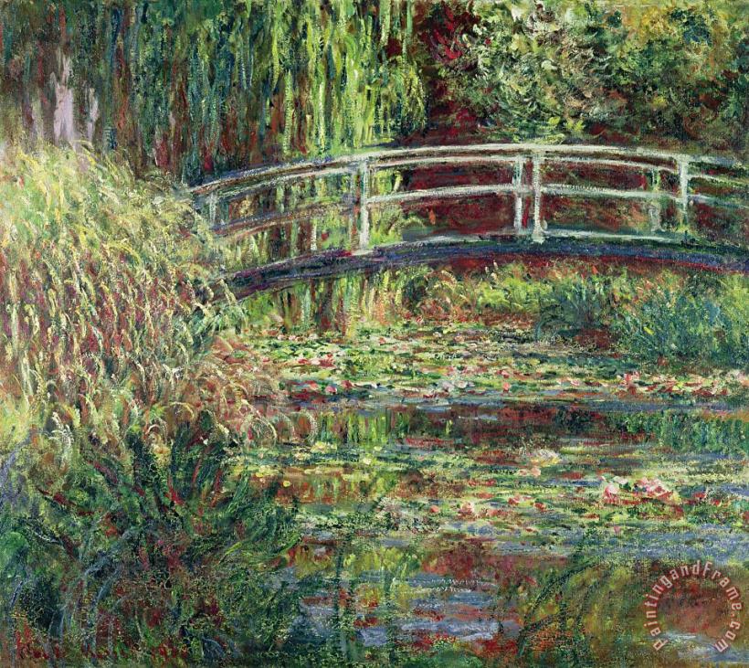 Waterlily Pond Pink Harmony 1900 painting - Claude Monet Waterlily Pond Pink Harmony 1900 Art Print