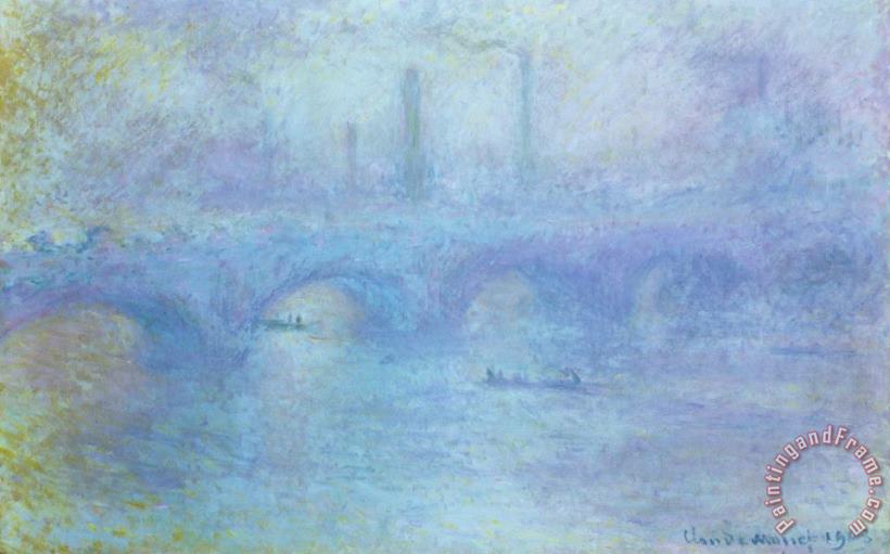 Waterloo Bridge painting - Claude Monet Waterloo Bridge Art Print