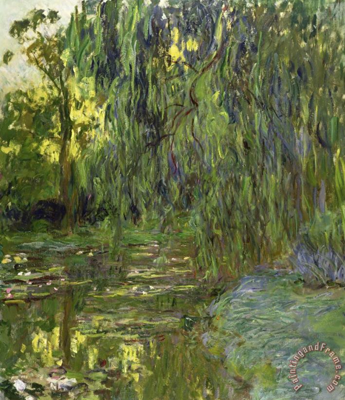 Weeping Willows The Waterlily Pond At Giverny painting - Claude Monet Weeping Willows The Waterlily Pond At Giverny Art Print