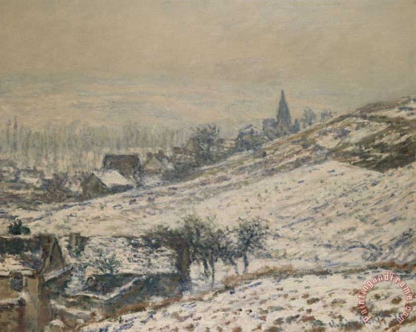 Claude Monet Winter In Giverny Art Painting
