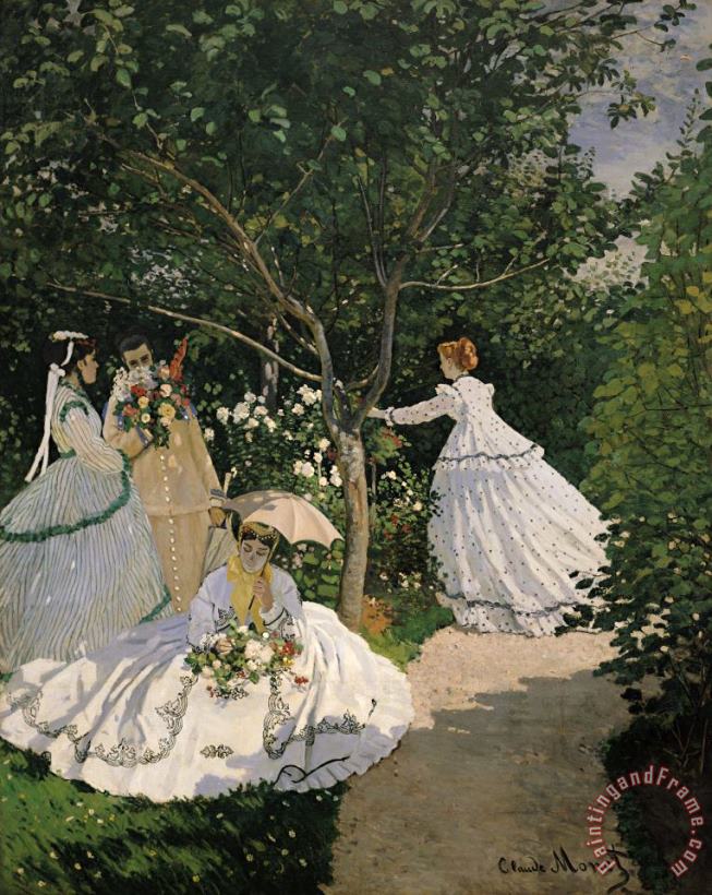 Claude Monet Women in the Garden Art Print
