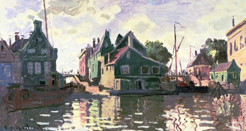 Zaandam painting - Claude Monet Zaandam Art Print