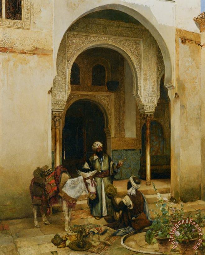 An Arab Merchant painting - Clement Pujol De Guastavino An Arab Merchant Art Print