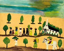 Clementine Hunter Leaving St. Augustine's, 1950s