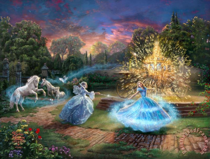 Disney Wishes Granted painting - Collection Disney Wishes Granted Art Print