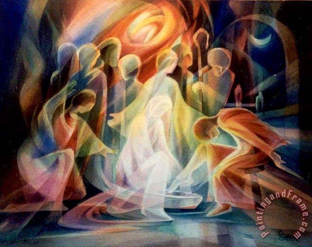 Collection Foot Washing Art Painting