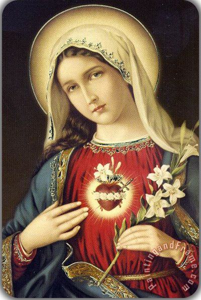 Collection Our Lady Sacred Heart Art Print
