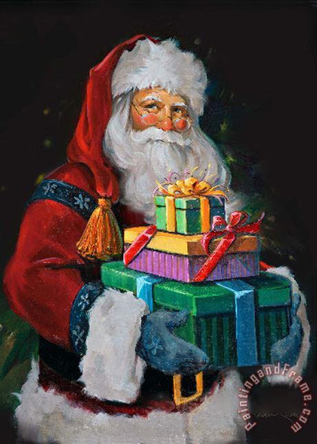 Presents From Santa painting - Collection Presents From Santa Art Print