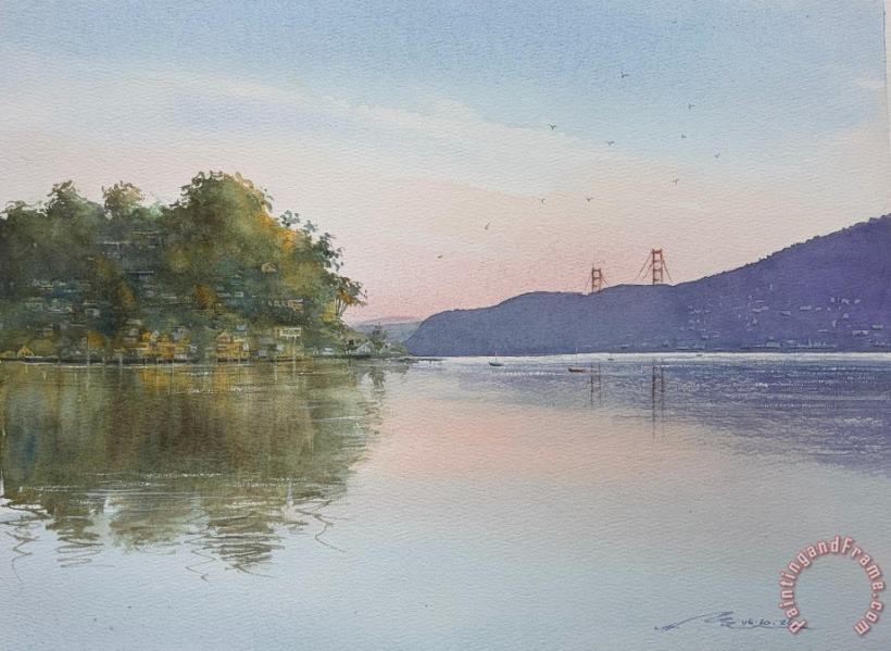 Richardson Bay painting - Collection Richardson Bay Art Print