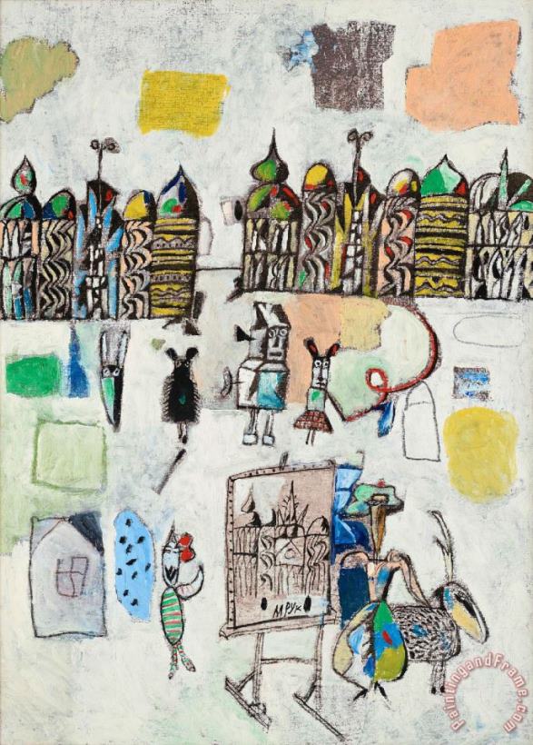 Staffliet painting - Collection Staffliet Art Print