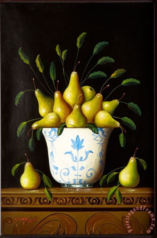 Still Life Pear painting - Collection Still Life Pear Art Print