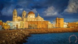 Collection Stormy Skies Over The Cathedral Cadiz Spain