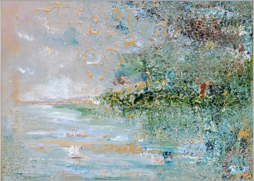 The Swans painting - Collection The Swans Art Print