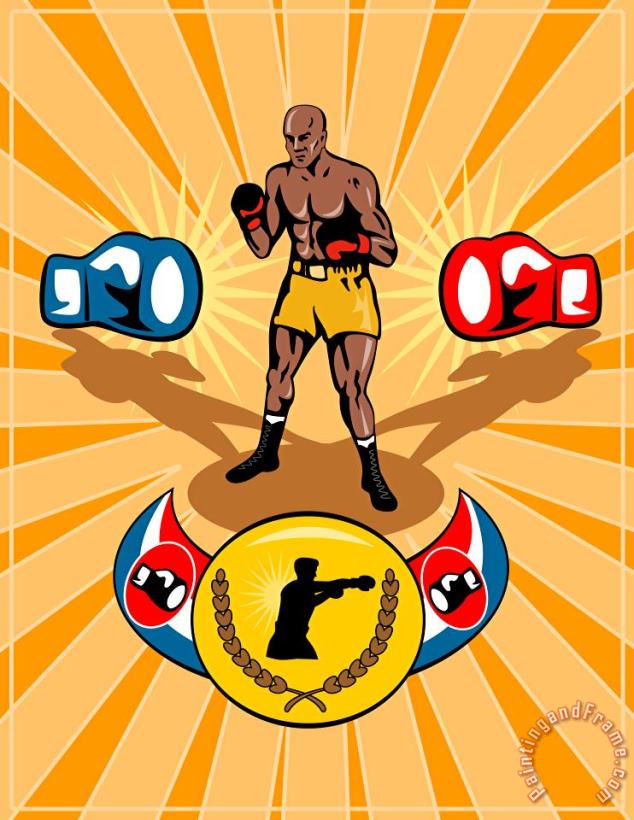 Boxer Boxing poster painting - Collection 10 Boxer Boxing poster Art Print