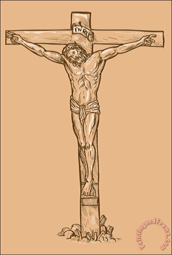 Collection 10 esus Christ hanging on the cross Art Painting