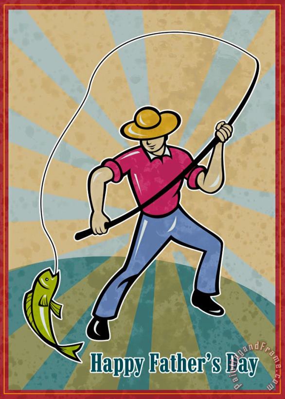 Collection 10 Fisherman catching fish Art Painting