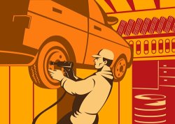 Collection 10 Mechanic Automotive Repairman Retro