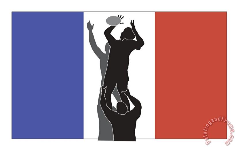 Collection 10 Rugby France Art Print