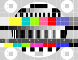 Collection 10 TV multicolor signal test pattern