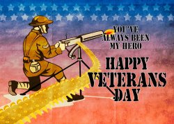 Collection 10 World War One American soldier firing machine gun