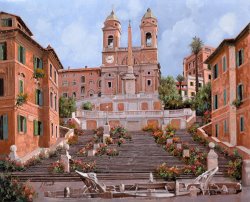 Collection 7 - Rome-Piazza di Spagna painting