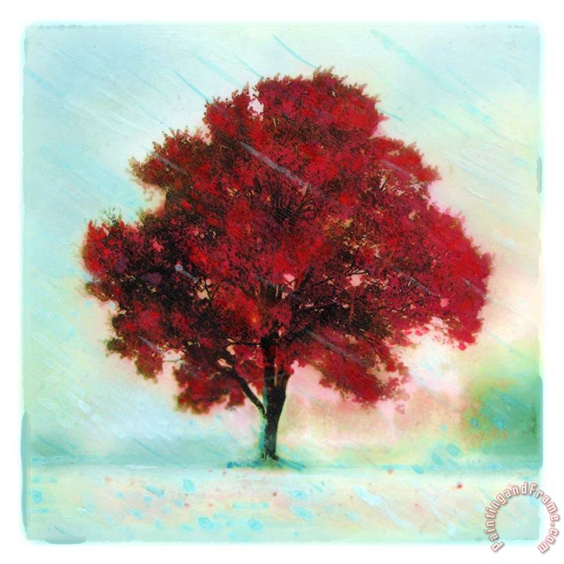 Collection 8 The red tree Art Print