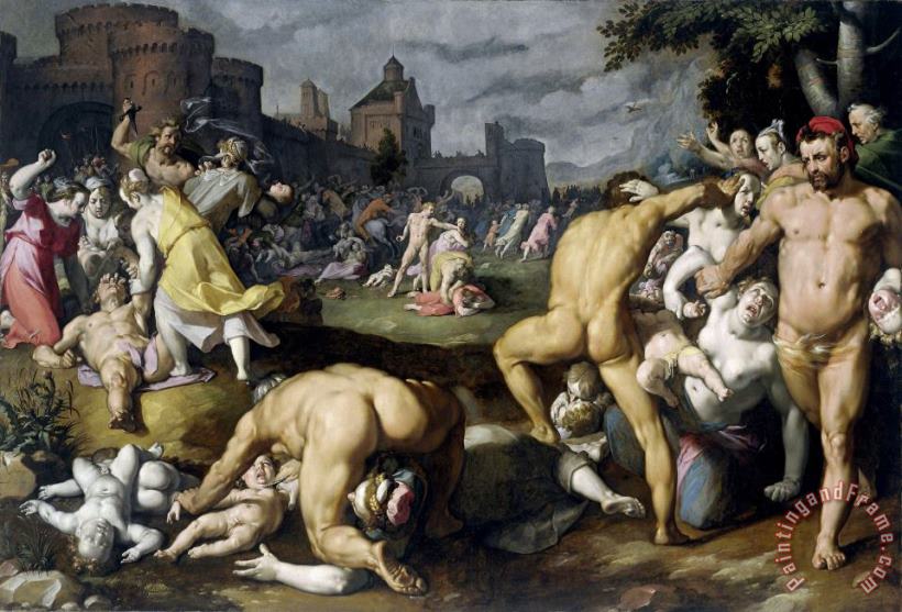 The Massacre of The Innocents painting - Cornelis Cornelisz. van Haarlem The Massacre of The Innocents Art Print