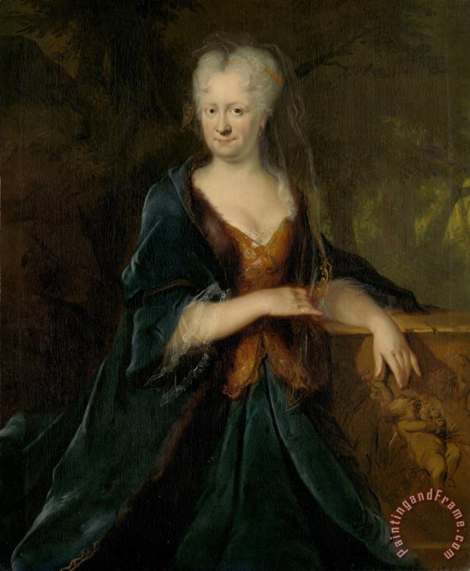 Cornelis Troost Portrait of Louise Christina Trip, Wife of Gerrit Sichterman Art Print