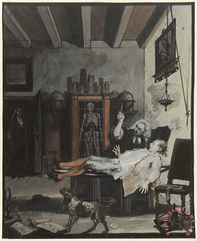 Scene Uit Het Blijspel Krispijn Medicijn painting - Cornelis Troost Scene Uit Het Blijspel Krispijn Medicijn Art Print