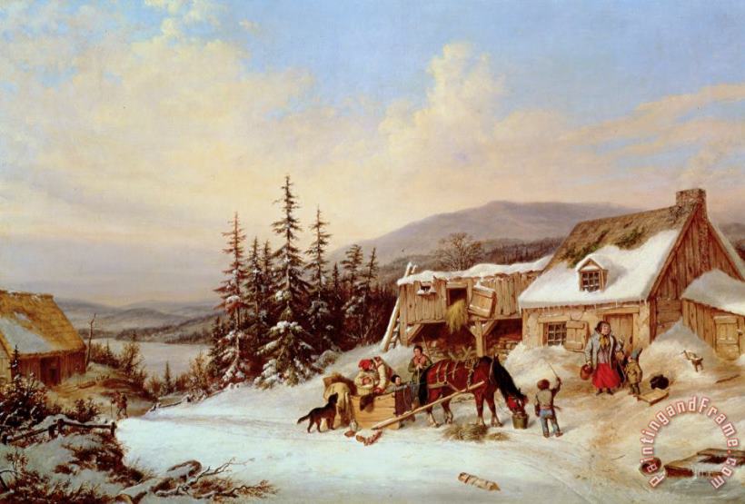 Cornelius Krieghoff Quebec Art Painting