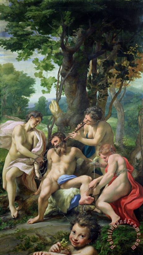 Correggio Allegory of The Vices Art Painting
