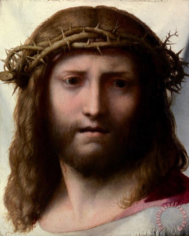 Correggio Head of Christ Art Painting
