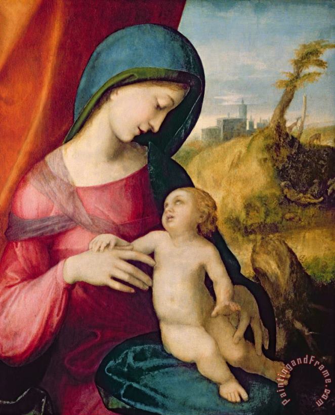 Correggio Madonna And Child Art Print