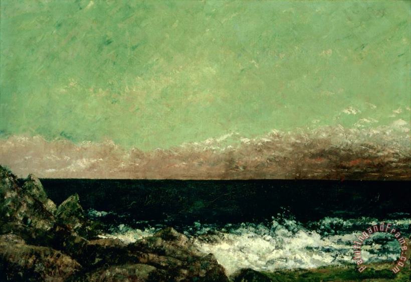 The Mediterranean painting - Courbet, Gustave The Mediterranean Art Print