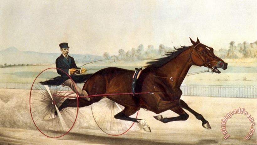 Currier and Ives The King Of The Turf Art Painting