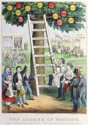 Currier and Ives The Ladder of Fortune