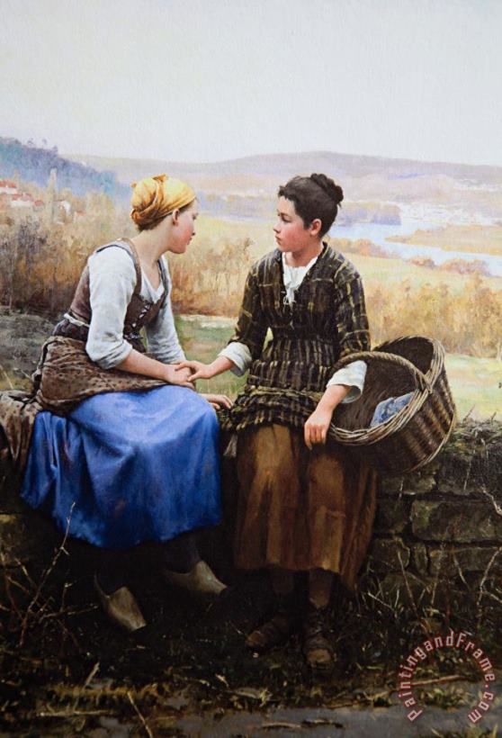 Daniel Ridgway Knight The First Grief, 1892 Art Painting