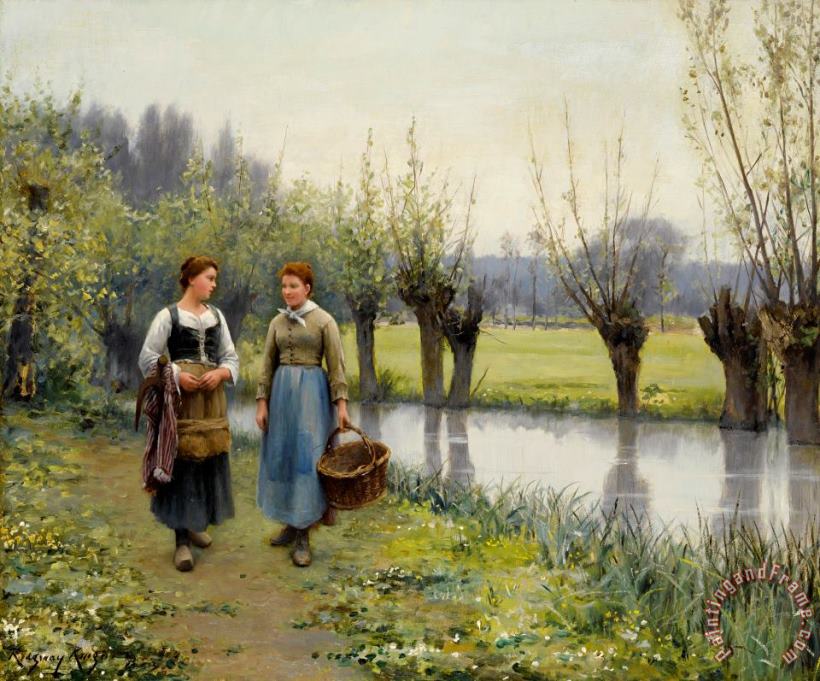 Daniel Ridgway Knight The Meadows in May Art Painting