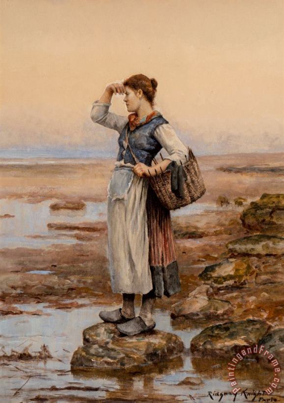 Daniel Ridgway Knight The Water Carriers Art Painting