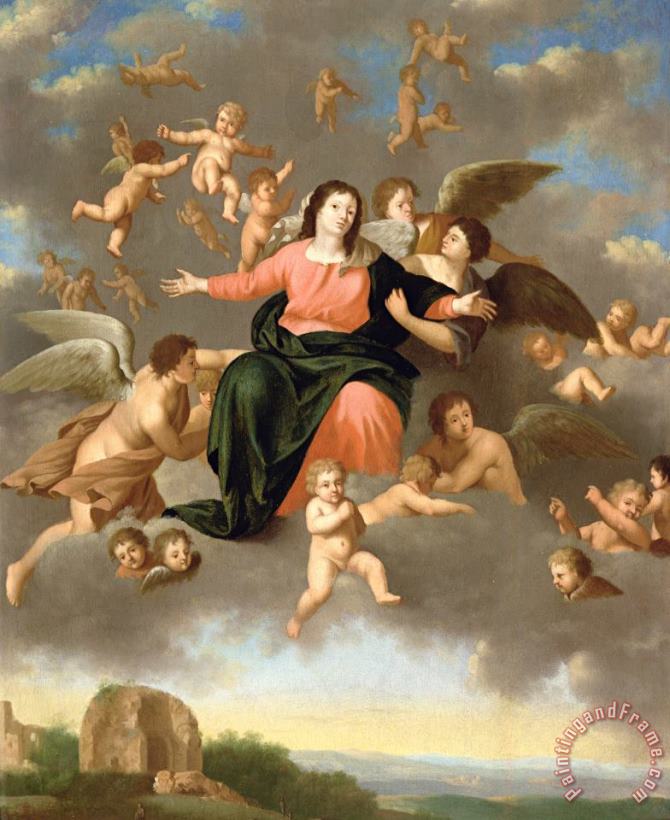 Daniel Vertangen The Ascension Of The Virgin Art Painting